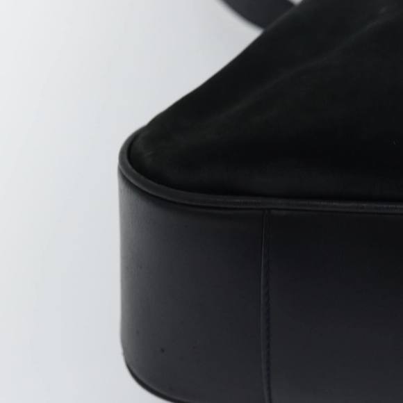 GUCCI Bamboo Hand Bag Suede 2way Black 001 14 1577 Auth yk13644 - Picture 16 of 16